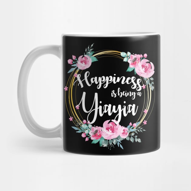 Happiness Is Being A Yiayia Floral by LiFilimon